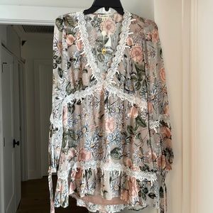 For Love & Lemons Floral Mini Dress